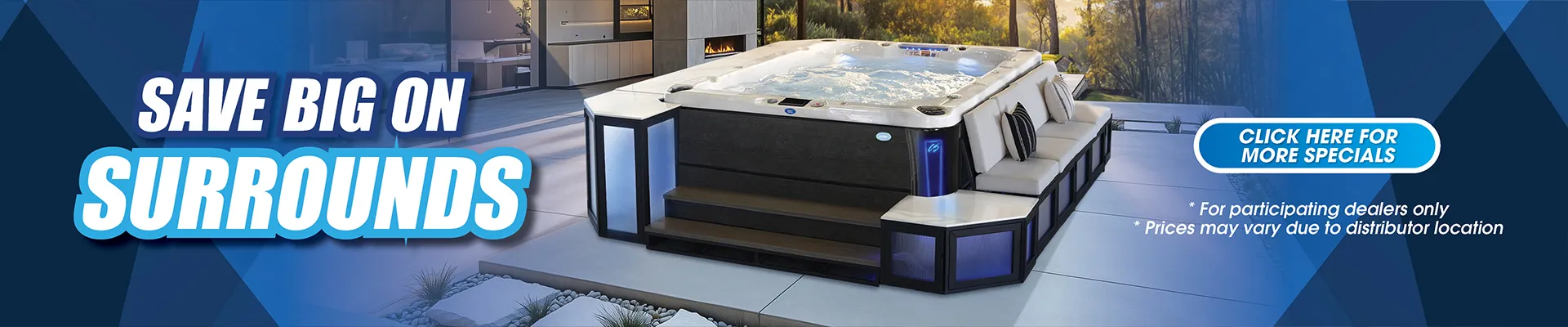 Calspas hot tub being used in a family setting - Warwick