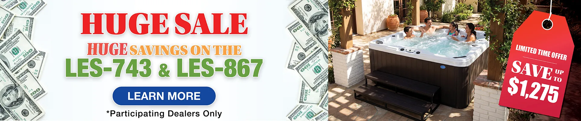 Calspas hot tub being used in a family setting - Warwick